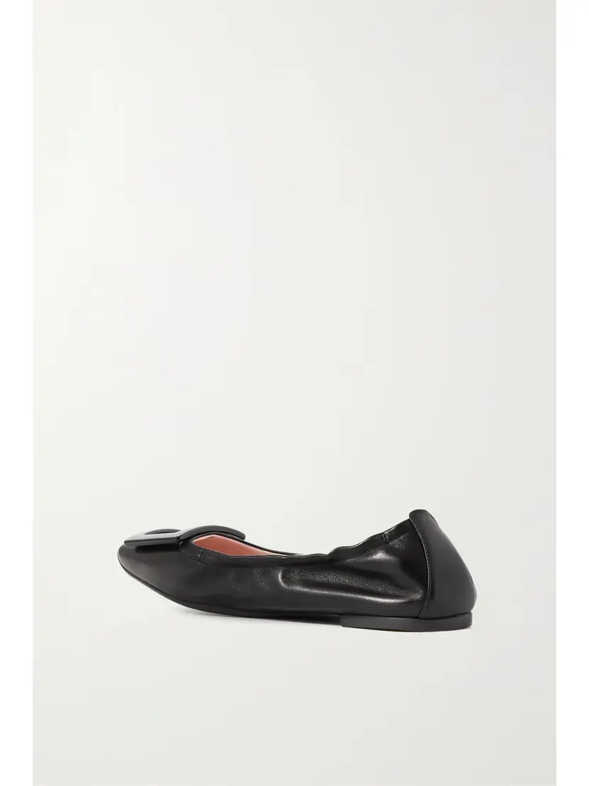 Roger Vivier Viv Pockette Leather Ballet Flats | Thumbnail 3