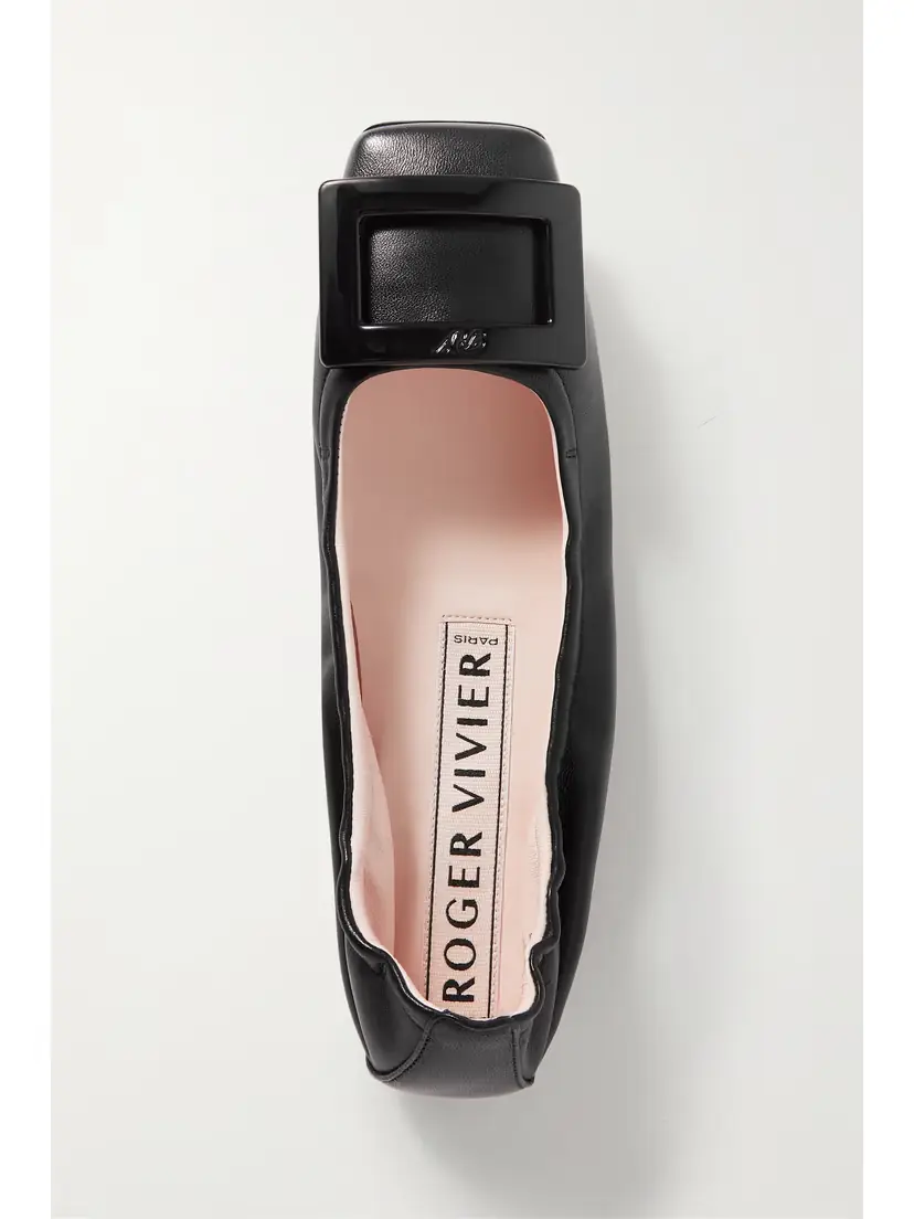 Roger Vivier Viv Pockette Leather Ballet Flats | Thumbnail 5