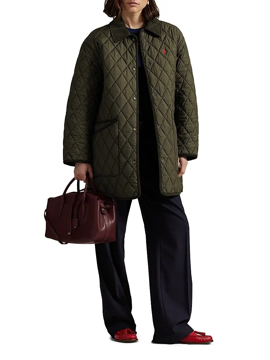 Polo Ralph Lauren Women's Oversized Quilted Barn Jacket | Thumbnail 2 Polo Ralph Lauren Women's Oversized Quilted Barn Jacket | Thumbnail 2