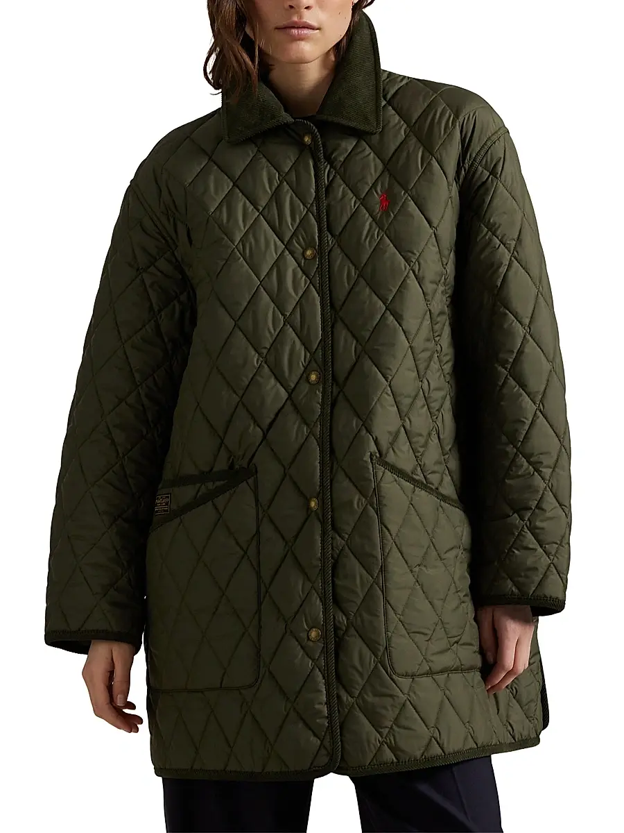 Polo Ralph Lauren Women's Oversized Quilted Barn Jacket | Thumbnail 3 Polo Ralph Lauren Women's Oversized Quilted Barn Jacket | Thumbnail 3