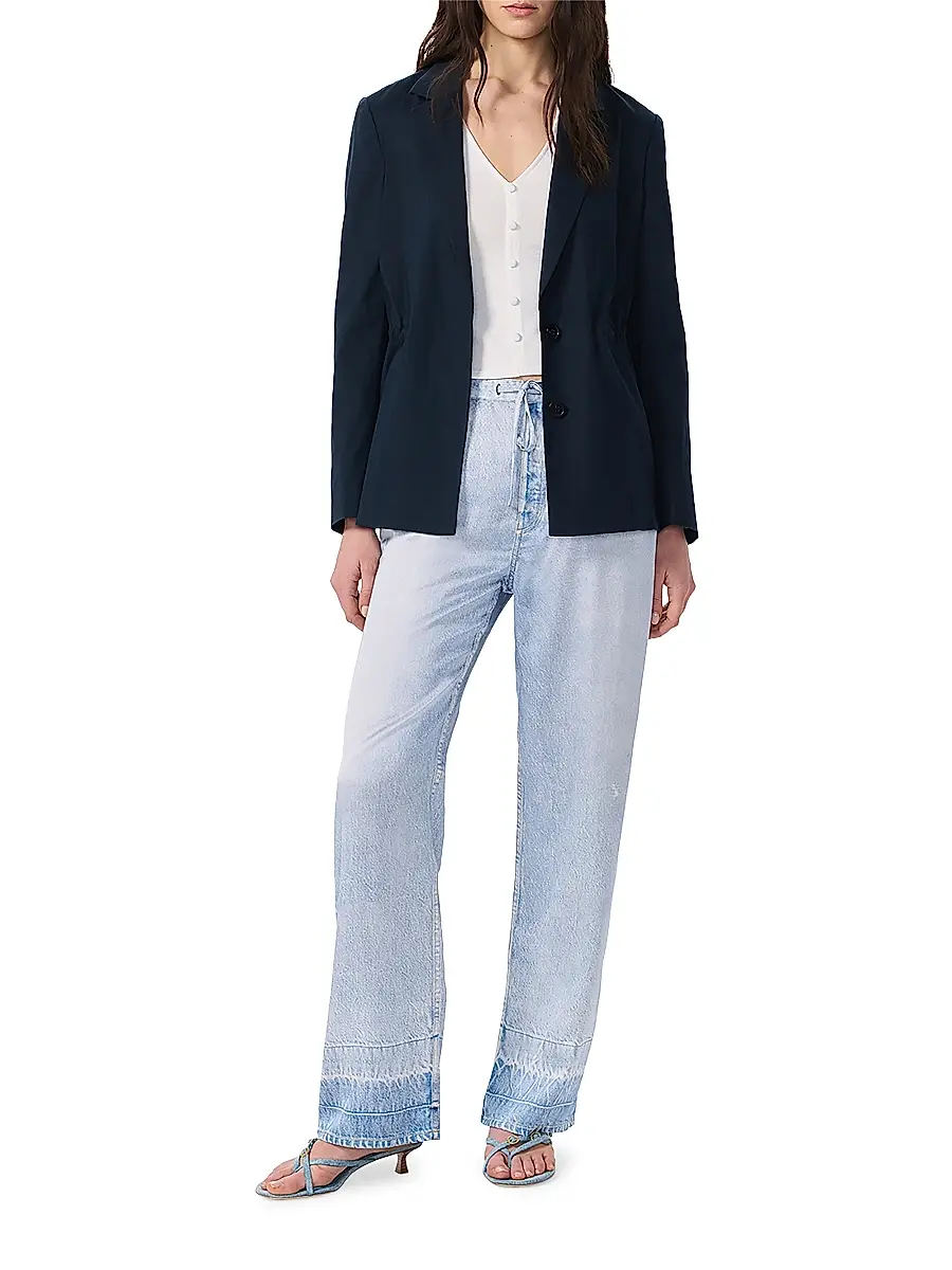 rag & bone Women's Spencer Linen Blend Blazer | Thumbnail 2 rag & bone Women's Spencer Linen Blend Blazer | Thumbnail 2