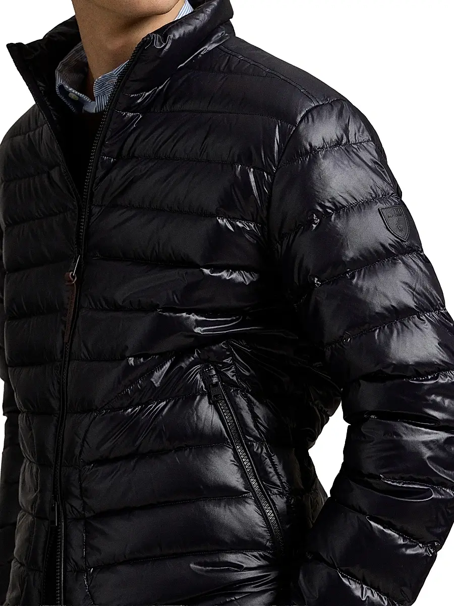 Polo Ralph Lauren Men's Glossy Quilted Down Zip-Up Jacket | Thumbnail 5 Polo Ralph Lauren Men's Glossy Quilted Down Zip-Up Jacket | Thumbnail 5
