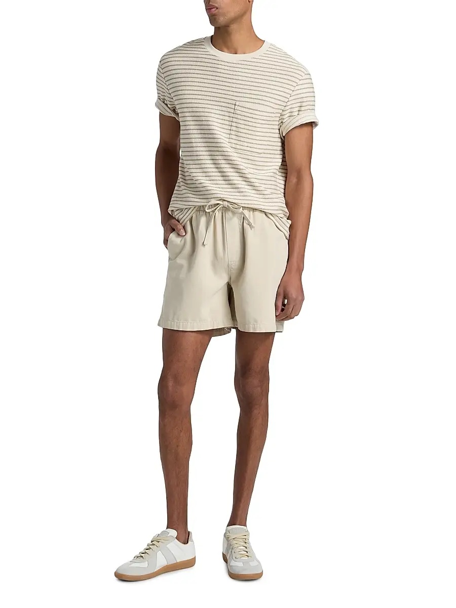 Frame Men's Cotton Canvas Drawstring Shorts | Thumbnail 2 Frame Men's Cotton Canvas Drawstring Shorts | Thumbnail 2