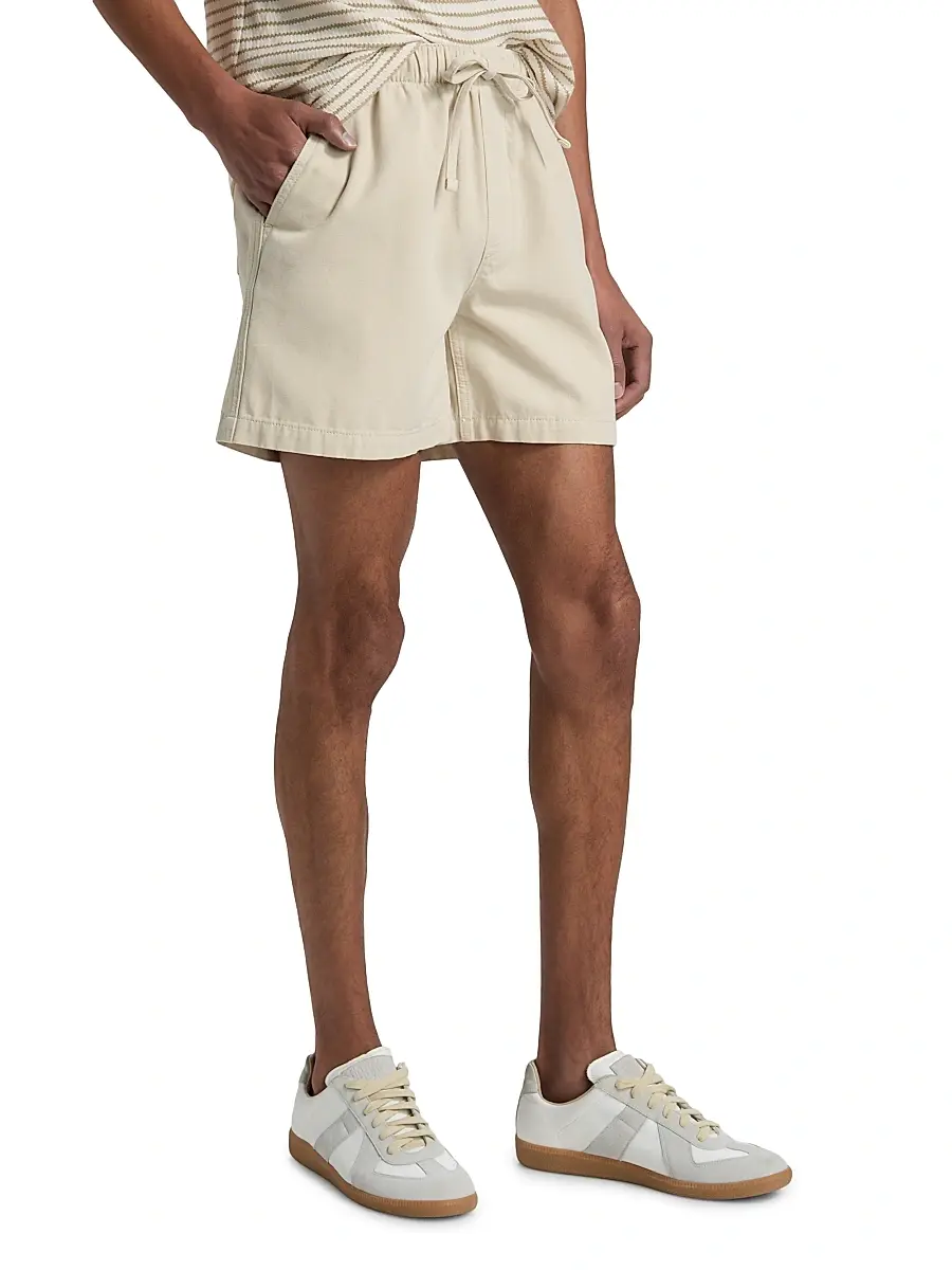 Frame Men's Cotton Canvas Drawstring Shorts | Thumbnail 4 Frame Men's Cotton Canvas Drawstring Shorts | Thumbnail 4