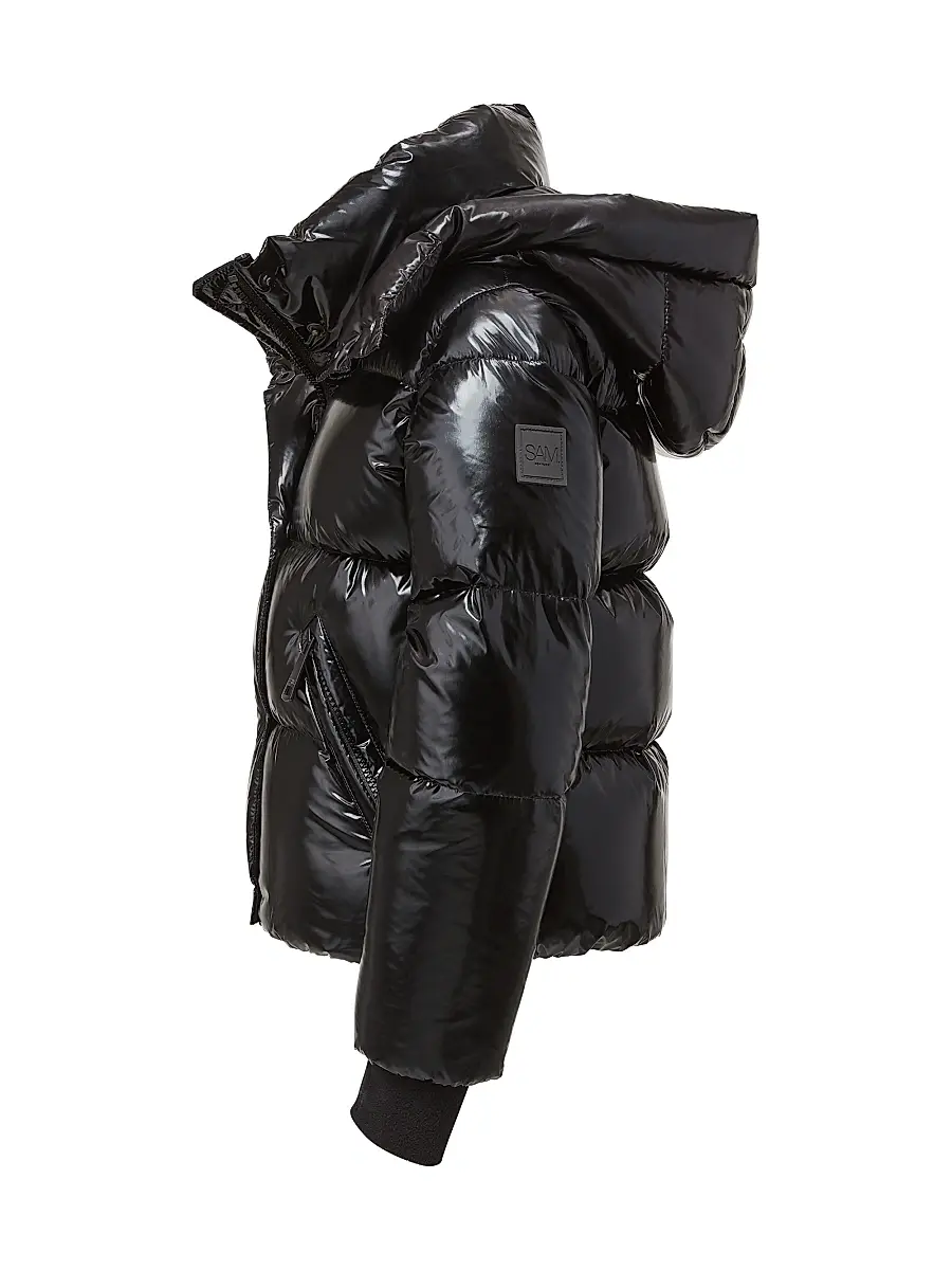 Sam. SAM. Girl's Little Girl's & Girl's Elsa Glossy Down Puffer Jacket | Thumbnail 3 Sam. SAM. Girl's Little Girl's & Girl's Elsa Glossy Down Puffer Jacket | Thumbnail 3