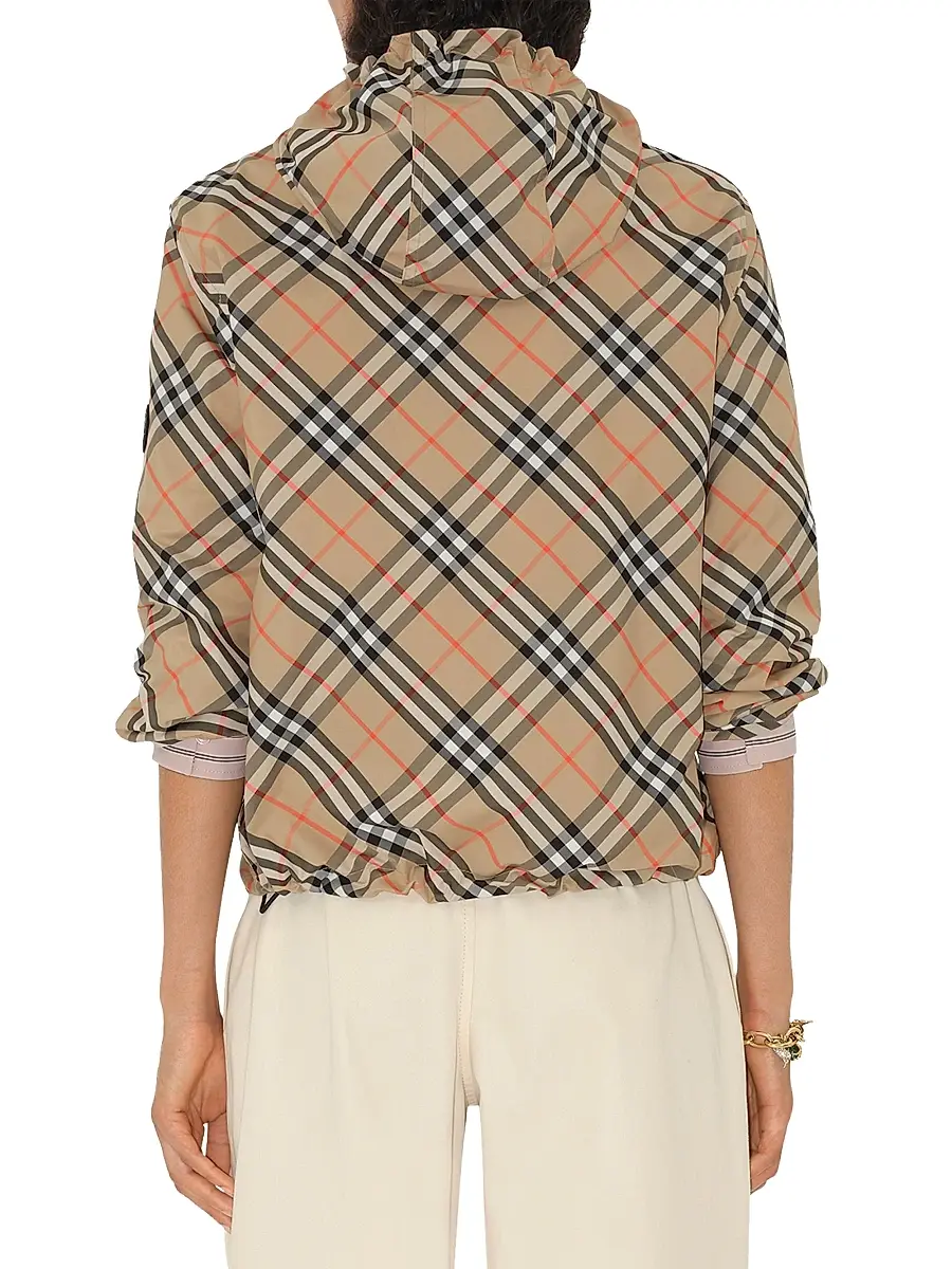 Burberry Women's Check Hooded Jacket | Thumbnail 5 Burberry Women's Check Hooded Jacket | Thumbnail 5