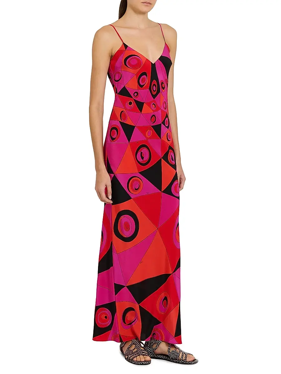 PUCCI Women's L'Alba Printed Crepe de Chine Silk Maxi Dress | Thumbnail 4 PUCCI Women's L'Alba Printed Crepe de Chine Silk Maxi Dress | Thumbnail 4