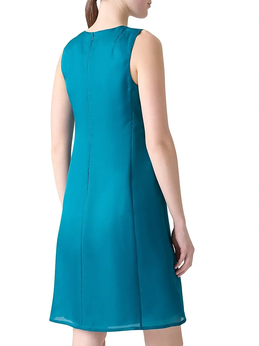 Akris Women's Organza Anemone Silk Minidress | Thumbnail 4