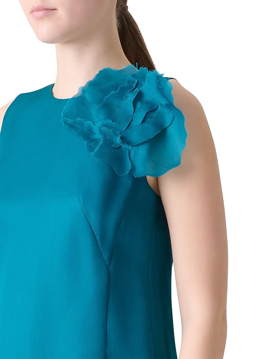 Akris Women's Organza Anemone Silk Minidress | Thumbnail 5