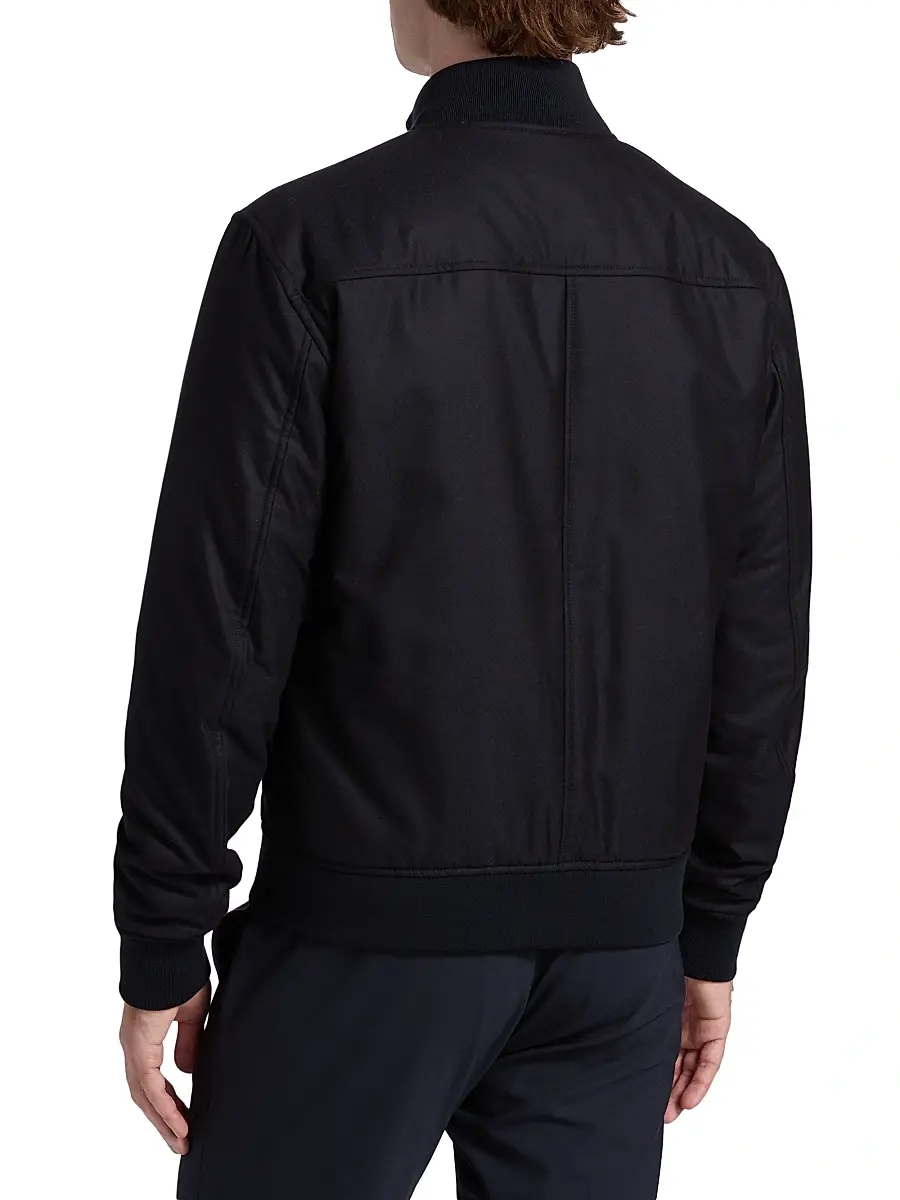 Emporio Armani Men's Wool Bomber Jacket | Thumbnail 5