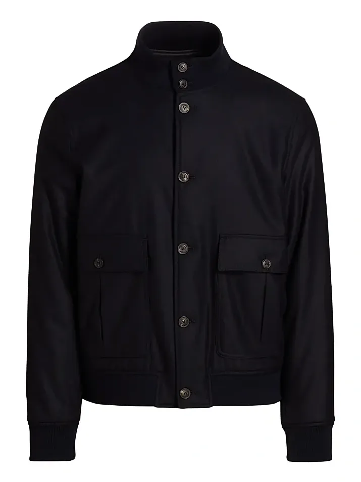 Men's Wool Bomber Jacket