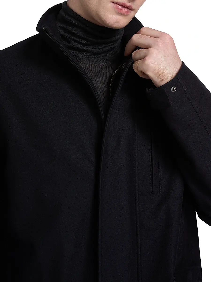 Emporio Armani Men's Wool-Blend Car Coat | Thumbnail 6 Emporio Armani Men's Wool-Blend Car Coat | Thumbnail 6