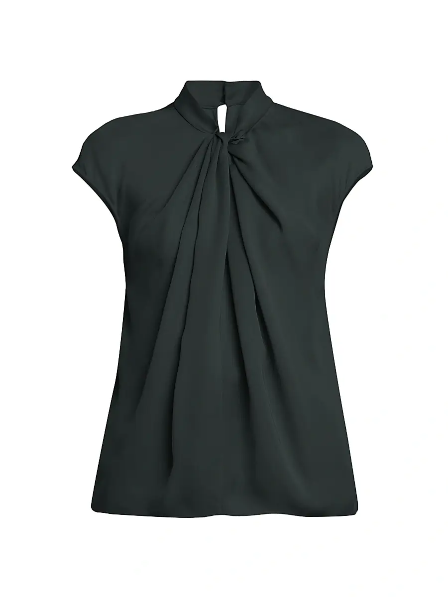 Giorgio Armani Women's Double Georgette Washed Silk Shirt - Black Forest - Size 14 | Image 1 Giorgio Armani Women's Double Georgette Washed Silk Shirt - Black Forest - Size 14 | Image 1