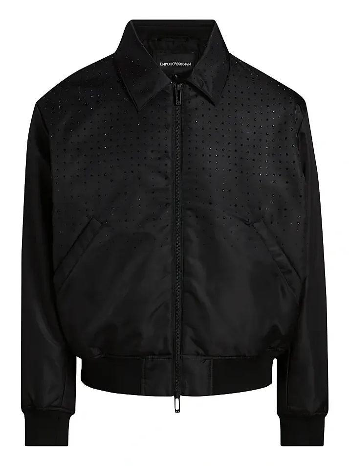 Men's Clubwear Capsule Rhinestone Bomber Jacket Men's Clubwear Capsule Rhinestone Bomber Jacket