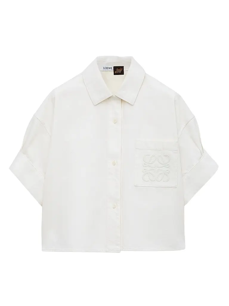 Loewe Women's x Paula's Ibiza Cotton Short-Sleeve Shirt