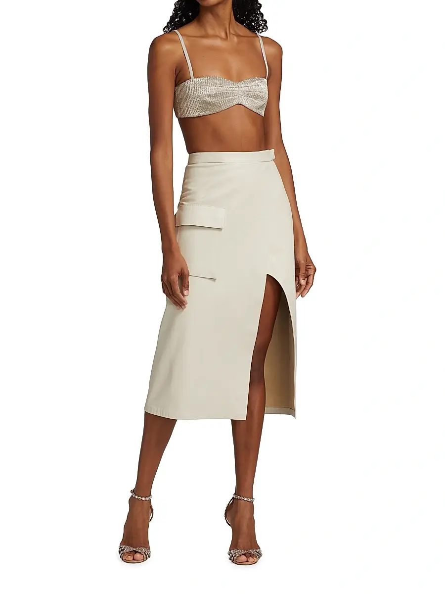 Zeynep Arçay Women's Glittery Lace Bandeau Top | Thumbnail 2 Zeynep Arçay Women's Glittery Lace Bandeau Top | Thumbnail 2