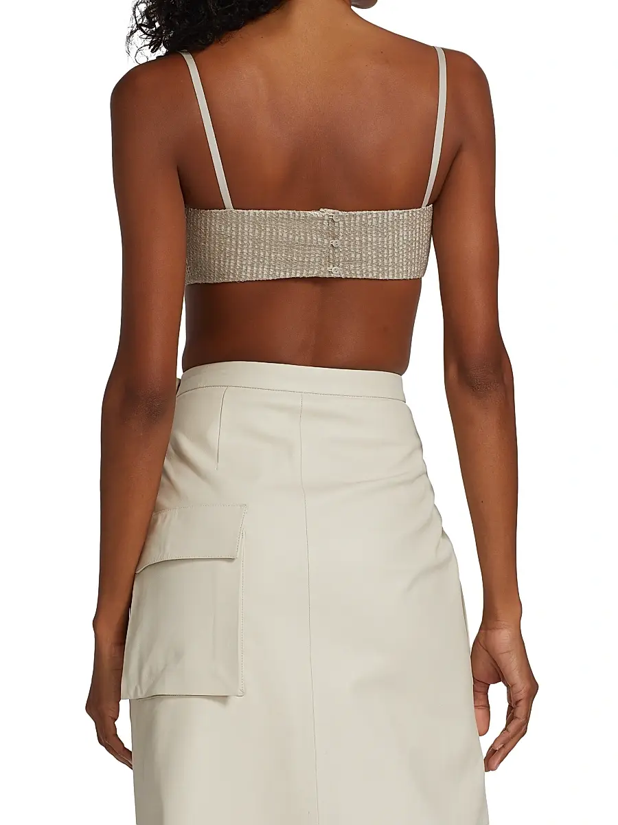 Zeynep Arçay Women's Glittery Lace Bandeau Top | Thumbnail 5 Zeynep Arçay Women's Glittery Lace Bandeau Top | Thumbnail 5