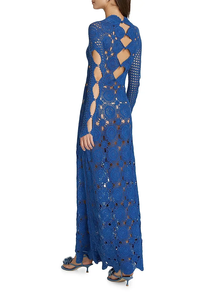 ESCVDO Women's Camino Jules Crochet Maxi Dress | Thumbnail 5 ESCVDO Women's Camino Jules Crochet Maxi Dress | Thumbnail 5
