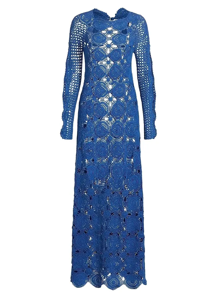ESCVDO Women's Camino Jules Crochet Maxi Dress