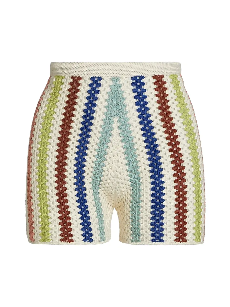 ESCVDO Women's Camino Plaza Crochet Shorts | Image 1 ESCVDO Women's Camino Plaza Crochet Shorts | Image 1