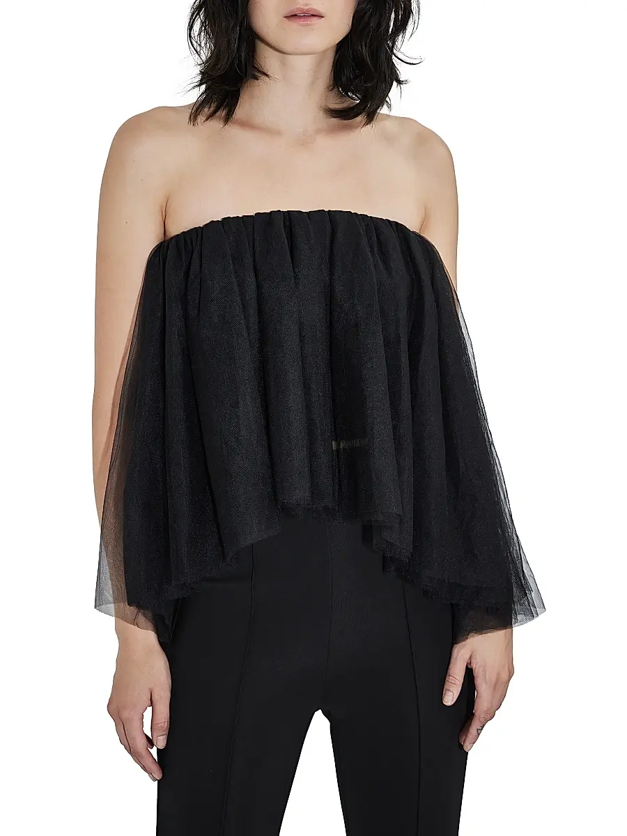 Et Ochs Women's Palmer Tulle Scrunchie Top | Thumbnail 3 Et Ochs Women's Palmer Tulle Scrunchie Top | Thumbnail 3