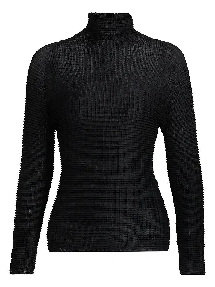 Issey Miyake Women's Grid Pleat Top