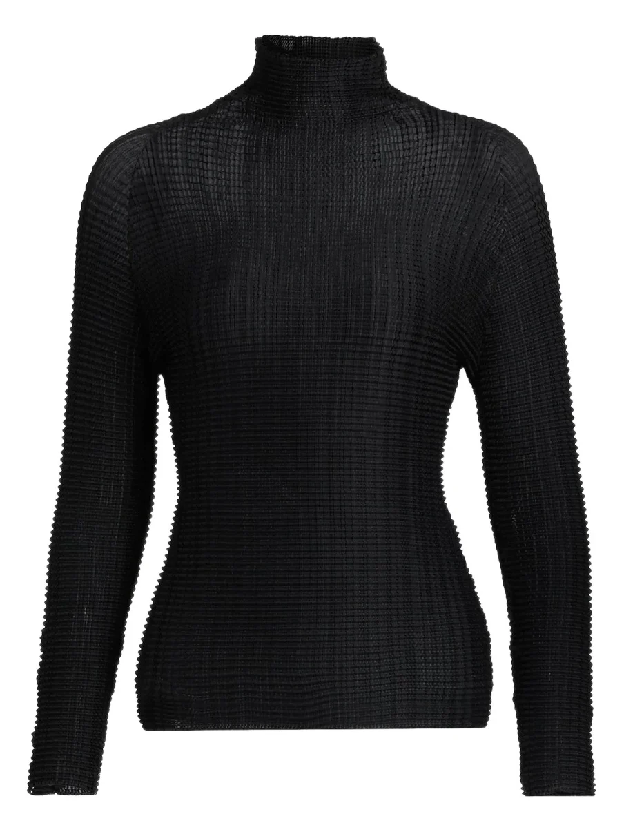 Women's Grid Pleat Top