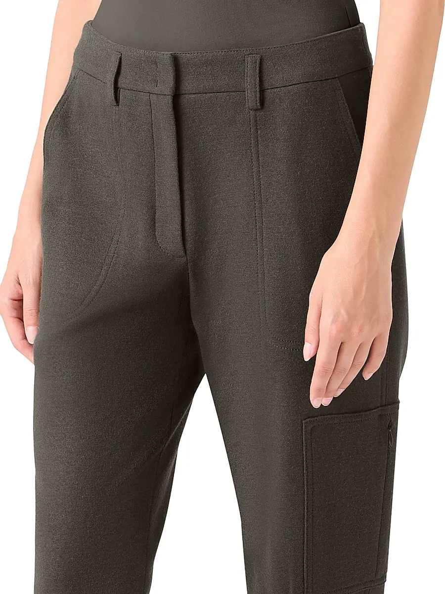 Akris punto Women's Milla Wool Cargo Pants | Thumbnail 5