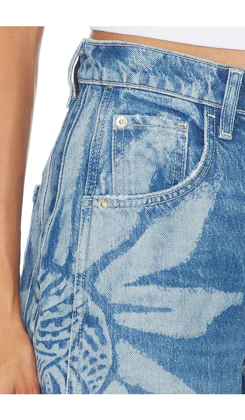 Free People x We The Free Good Luck Printed Barrel Jean | Thumbnail 6 Free People x We The Free Good Luck Printed Barrel Jean | Thumbnail 6
