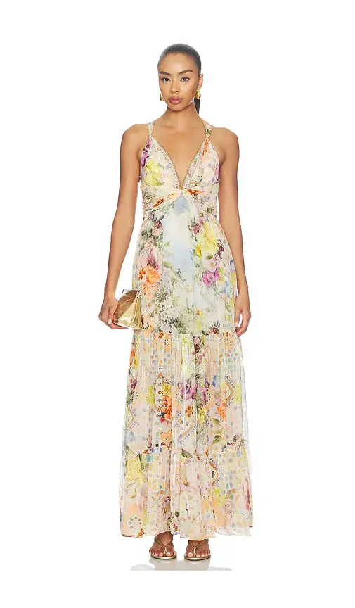 Camilla Bead Strap Gathered Panel Dress | Image 1 Camilla Bead Strap Gathered Panel Dress | Image 1