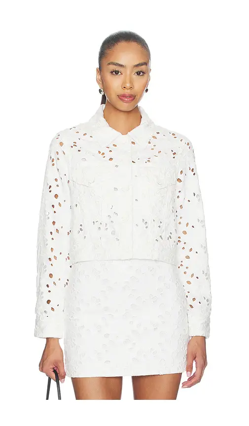 Alice + Olivia Alice + Olivia Chloe Boxy Cropped Jacket | Thumbnail 2 Alice + Olivia Alice + Olivia Chloe Boxy Cropped Jacket | Thumbnail 2
