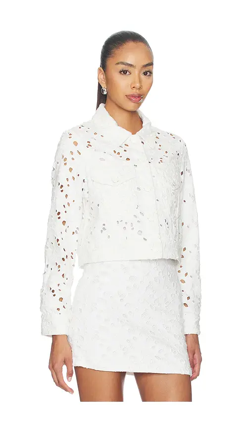 Alice + Olivia Alice + Olivia Chloe Boxy Cropped Jacket | Thumbnail 3 Alice + Olivia Alice + Olivia Chloe Boxy Cropped Jacket | Thumbnail 3