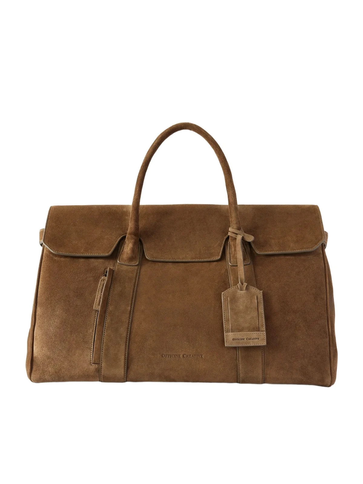 Officine Creative Bostonian 001 Suede Weekend Bag - Men