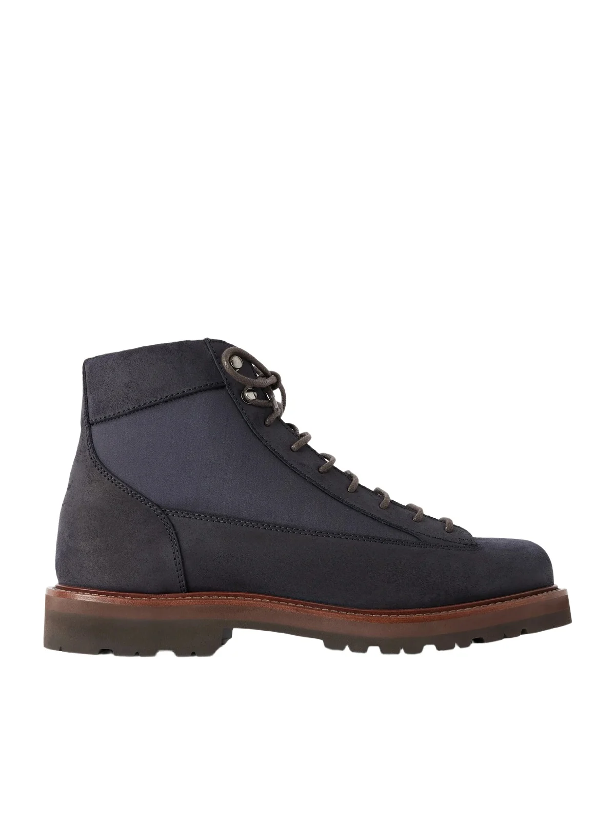 Brunello Cucinelli Nylon-Trimmed Suede Hiking Boots - Men