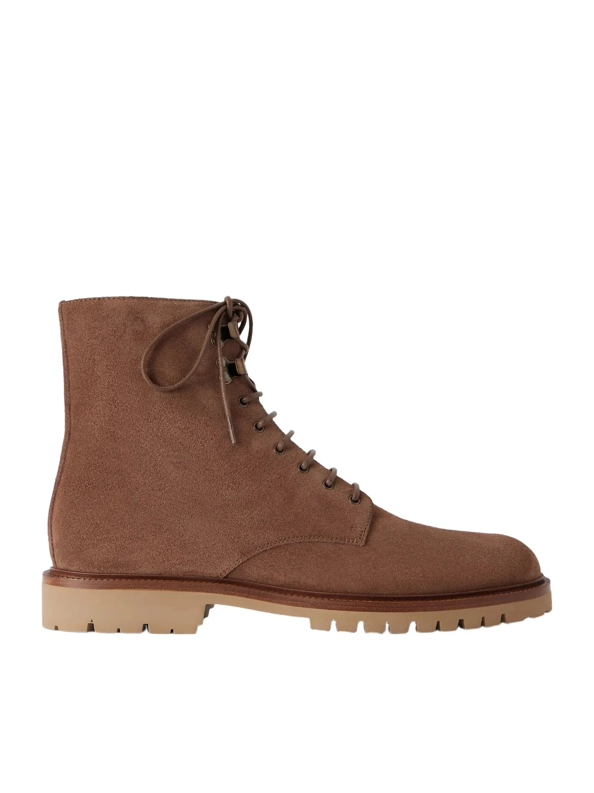 Suede Lace-Up Boots - Men