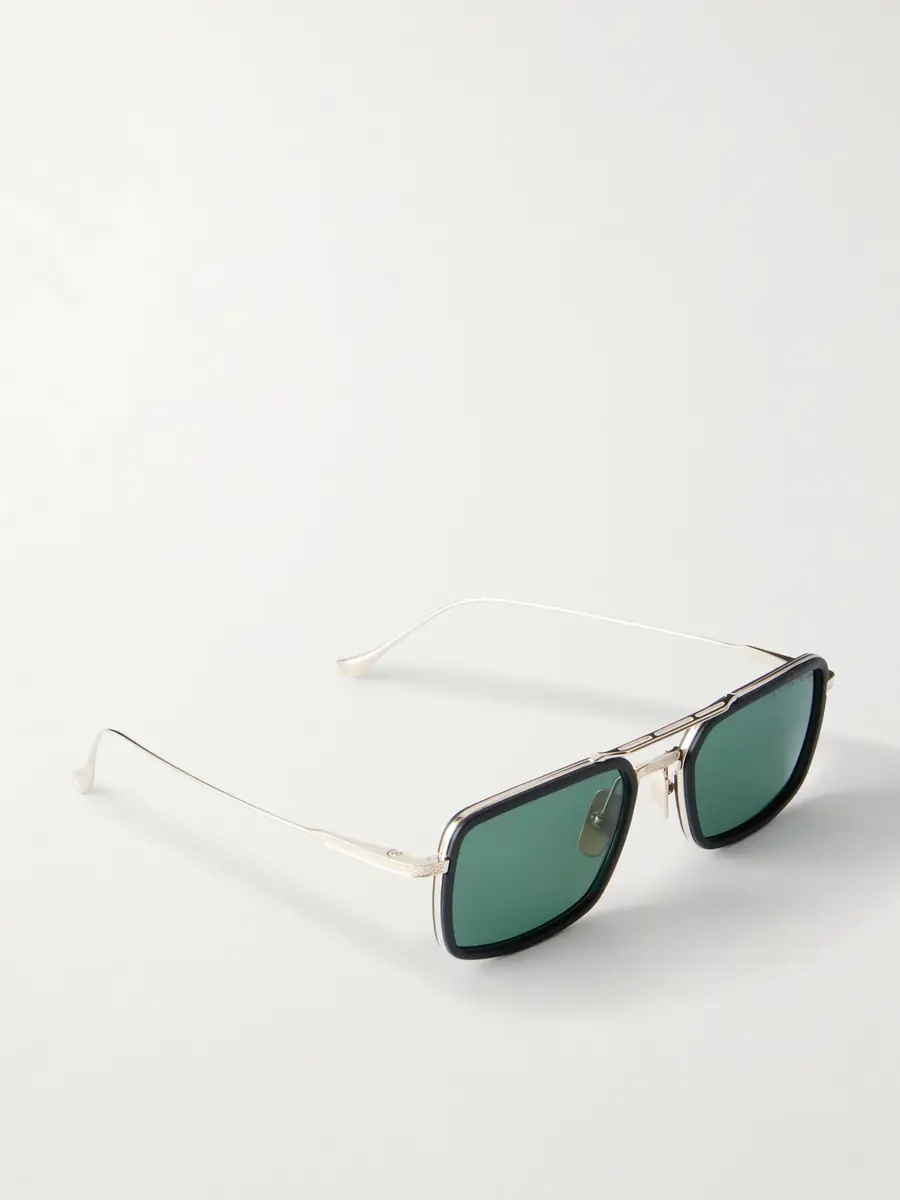 DITA Flight.006 Double-Bridge Aviator-Style Gold-Tone Metal and Acetate Sunglasses - Men | Thumbnail 4 DITA Flight.006 Double-Bridge Aviator-Style Gold-Tone Metal and Acetate Sunglasses - Men | Thumbnail 4