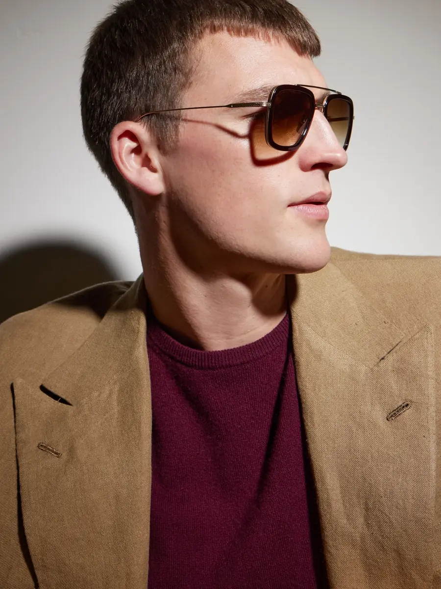 DITA Flight.006 Double-Bridge Aviator-Style Gold-Tone Metal and Acetate Sunglasses - Men | Thumbnail 2 DITA Flight.006 Double-Bridge Aviator-Style Gold-Tone Metal and Acetate Sunglasses - Men | Thumbnail 2