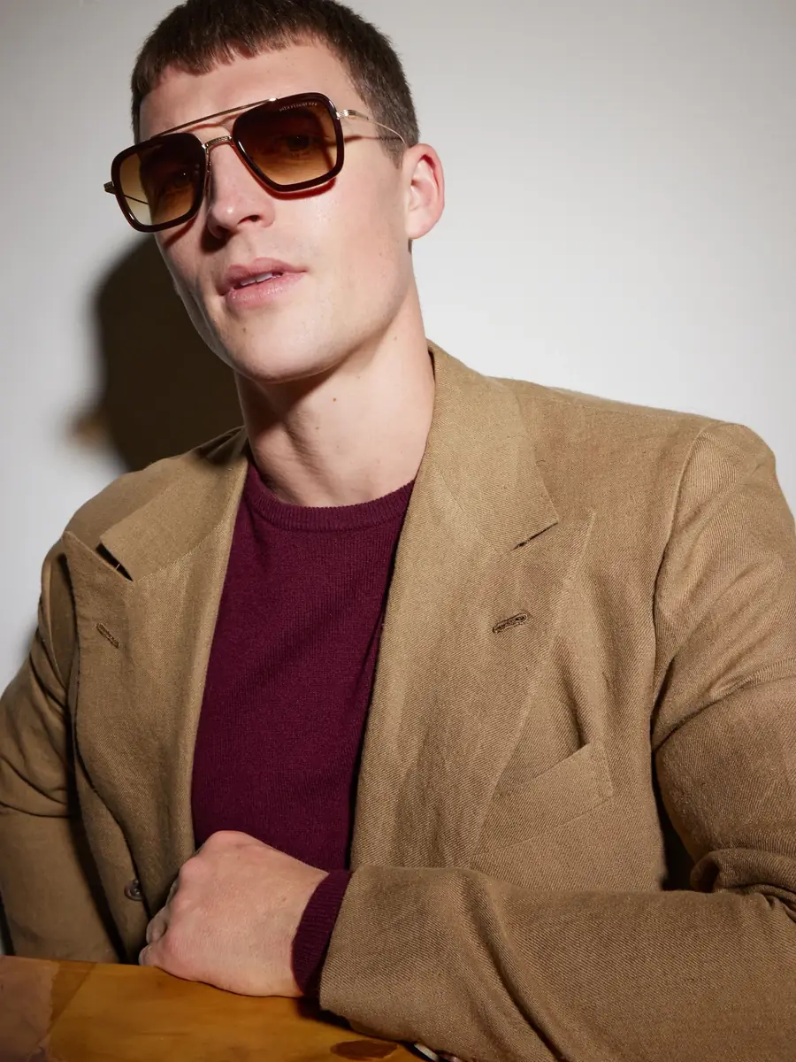 DITA Flight.006 Double-Bridge Aviator-Style Gold-Tone Metal and Acetate Sunglasses - Men | Thumbnail 5 DITA Flight.006 Double-Bridge Aviator-Style Gold-Tone Metal and Acetate Sunglasses - Men | Thumbnail 5