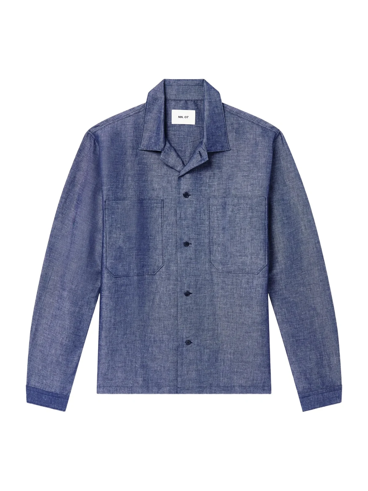 Rob Cotton And Linen-Blend Chambray Shirt - Men Rob Cotton And Linen-Blend Chambray Shirt - Men