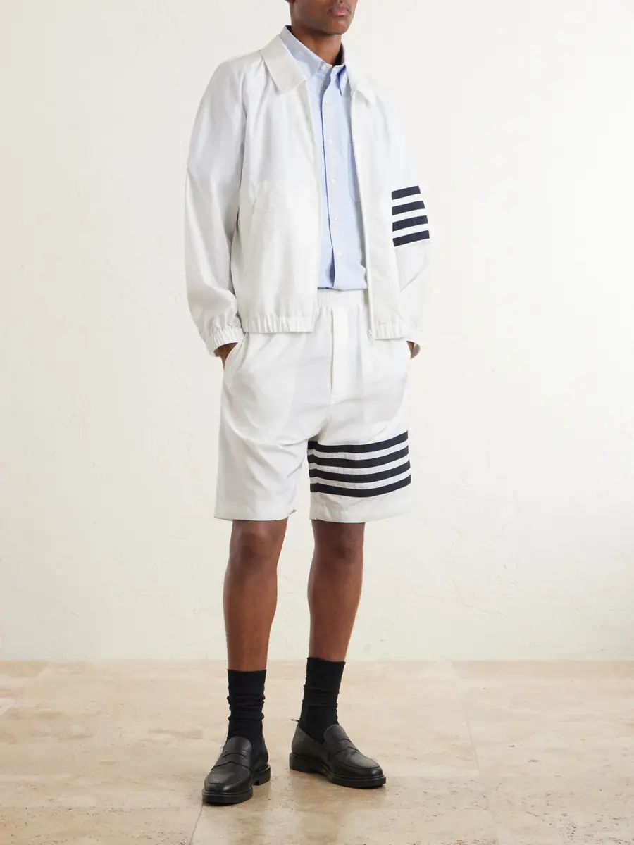 Thom Browne Striped Ripstop Track Jacket - Men | Thumbnail 2