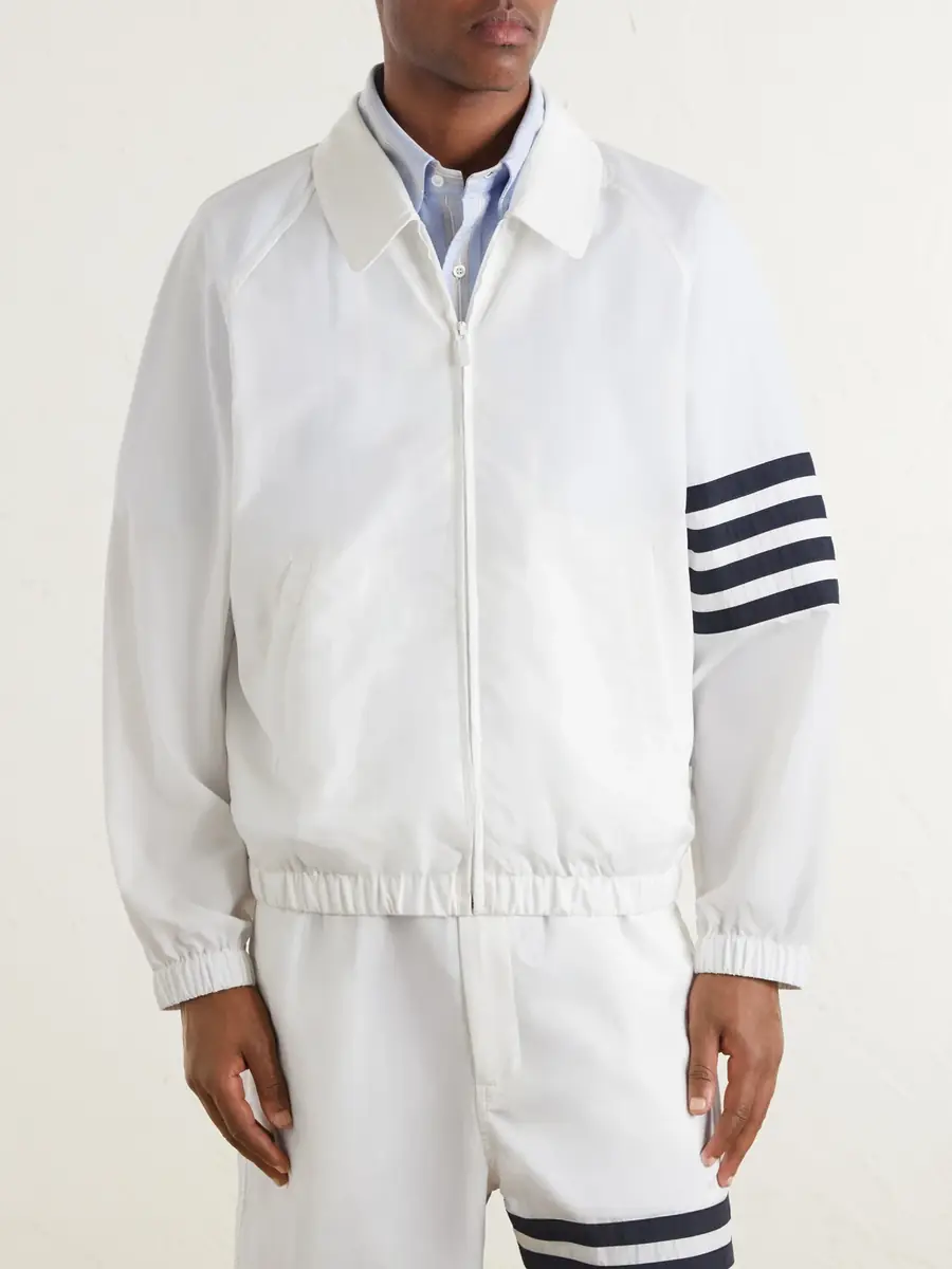Thom Browne Striped Ripstop Track Jacket - Men | Thumbnail 3