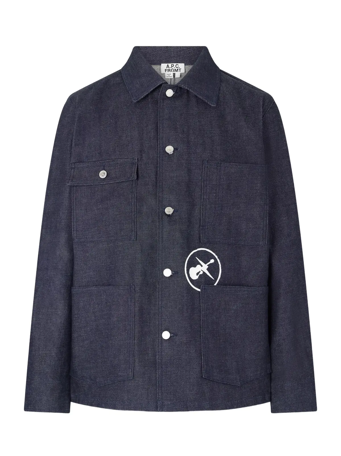 Fragment Printed Denim Jacket - Men Fragment Printed Denim Jacket - Men