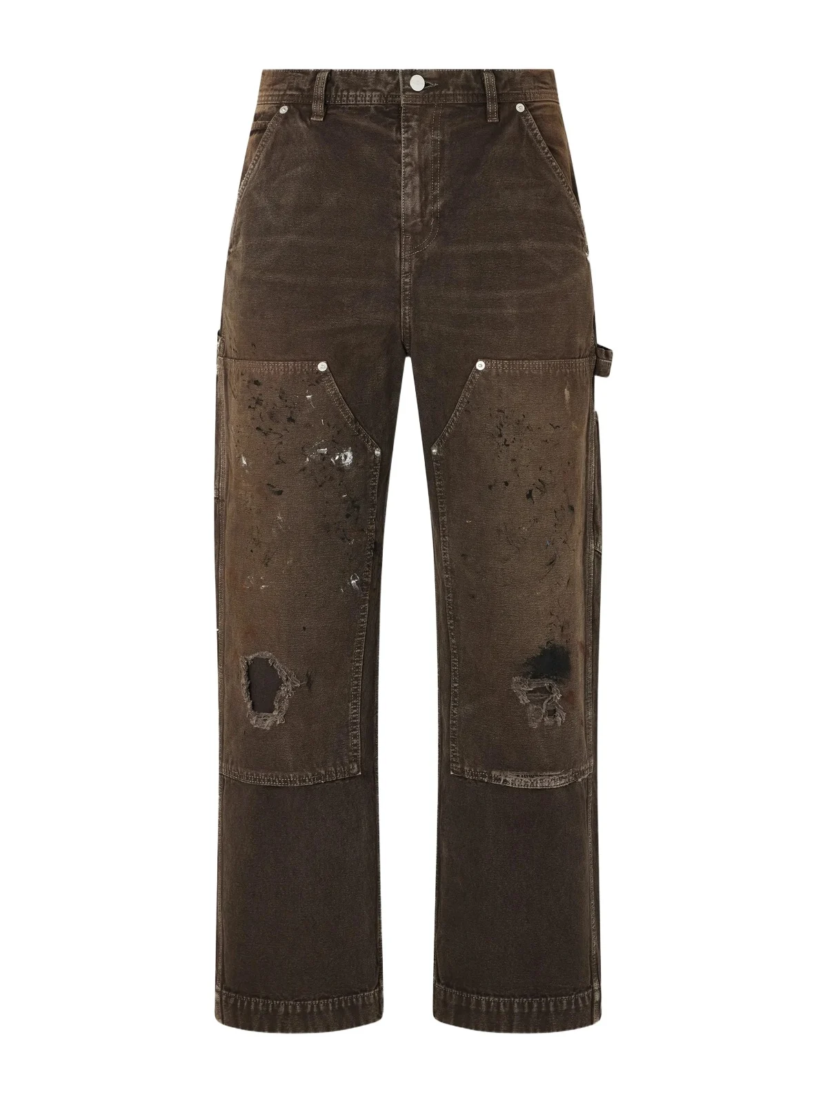 Straight-Leg Paint-Splattered Jeans - Men Straight-Leg Paint-Splattered Jeans - Men