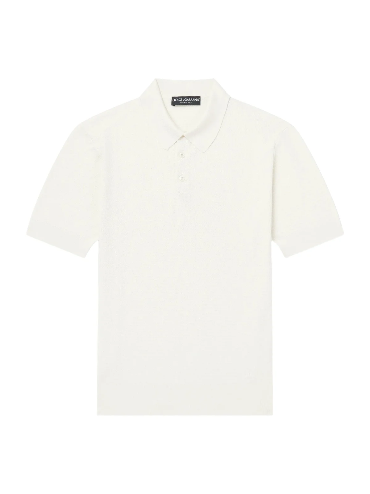 Logo-Embroidered Knitted Silk Polo Shirt - Men Logo-Embroidered Knitted Silk Polo Shirt - Men