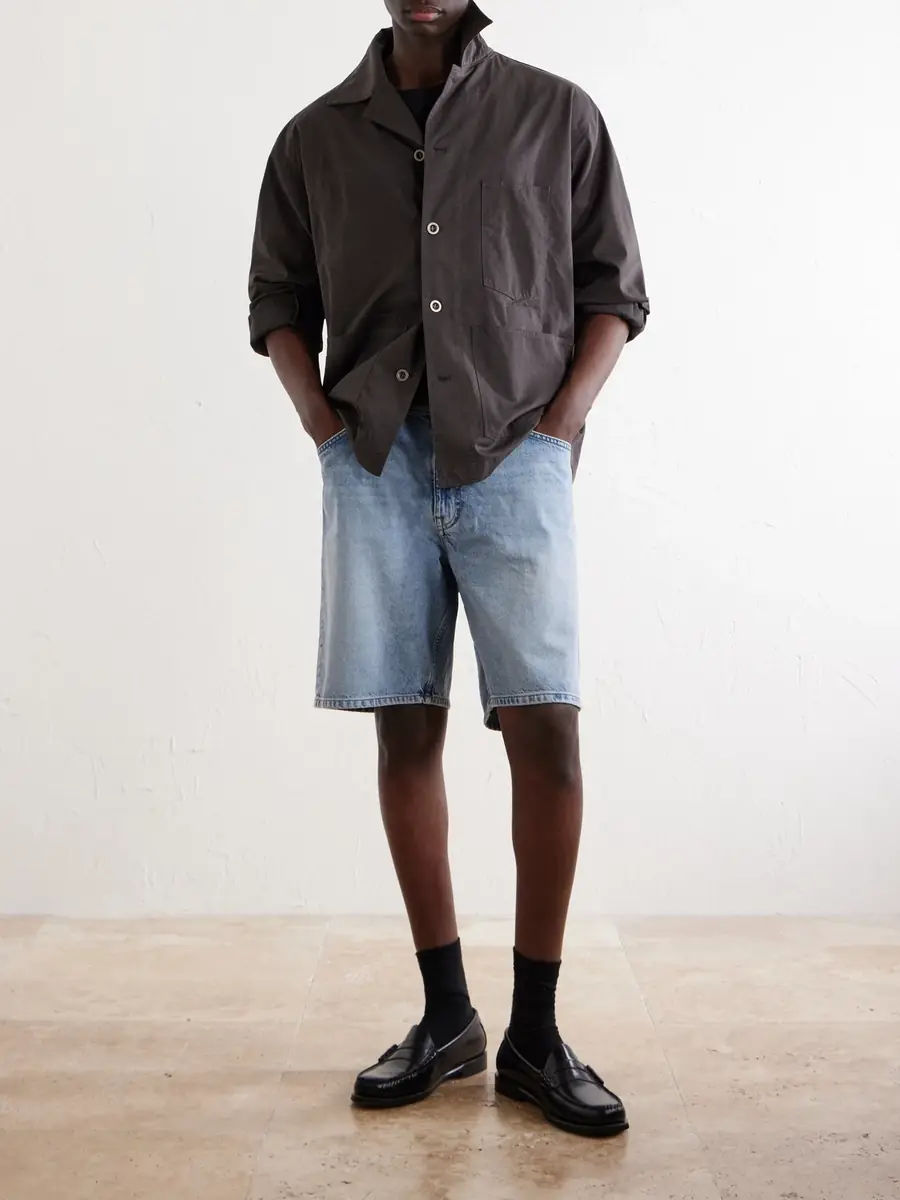 NN07 Otis 1882 Straight-Leg Organic Denim Shorts - Men | Thumbnail 2 NN07 Otis 1882 Straight-Leg Organic Denim Shorts - Men | Thumbnail 2