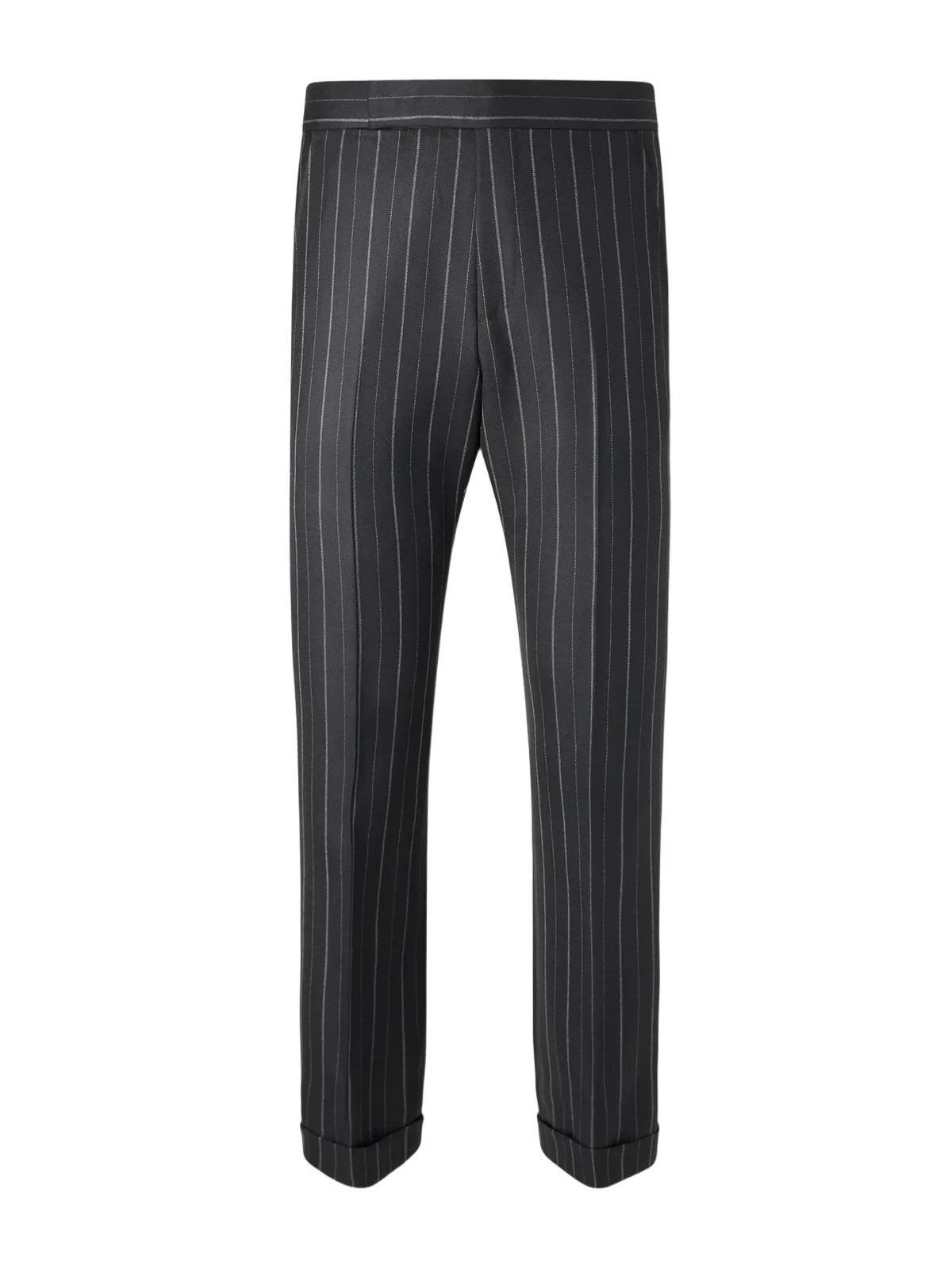 Straight-Leg Pinstriped Wool-Twill Suit Trousers - Men Straight-Leg Pinstriped Wool-Twill Suit Trousers - Men