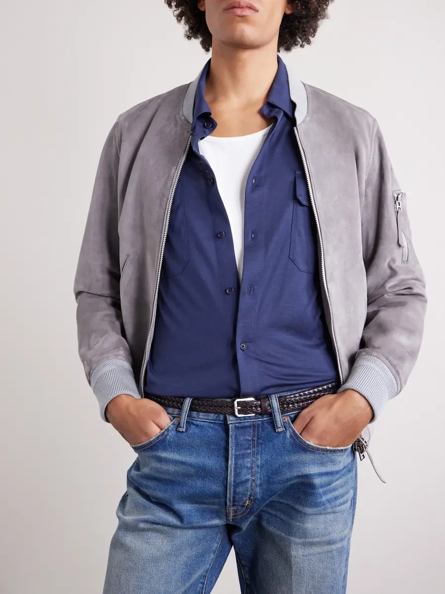 Tom Ford Silk and Cotton-Blend Shirt - Men | Thumbnail 5 Tom Ford Silk and Cotton-Blend Shirt - Men | Thumbnail 5