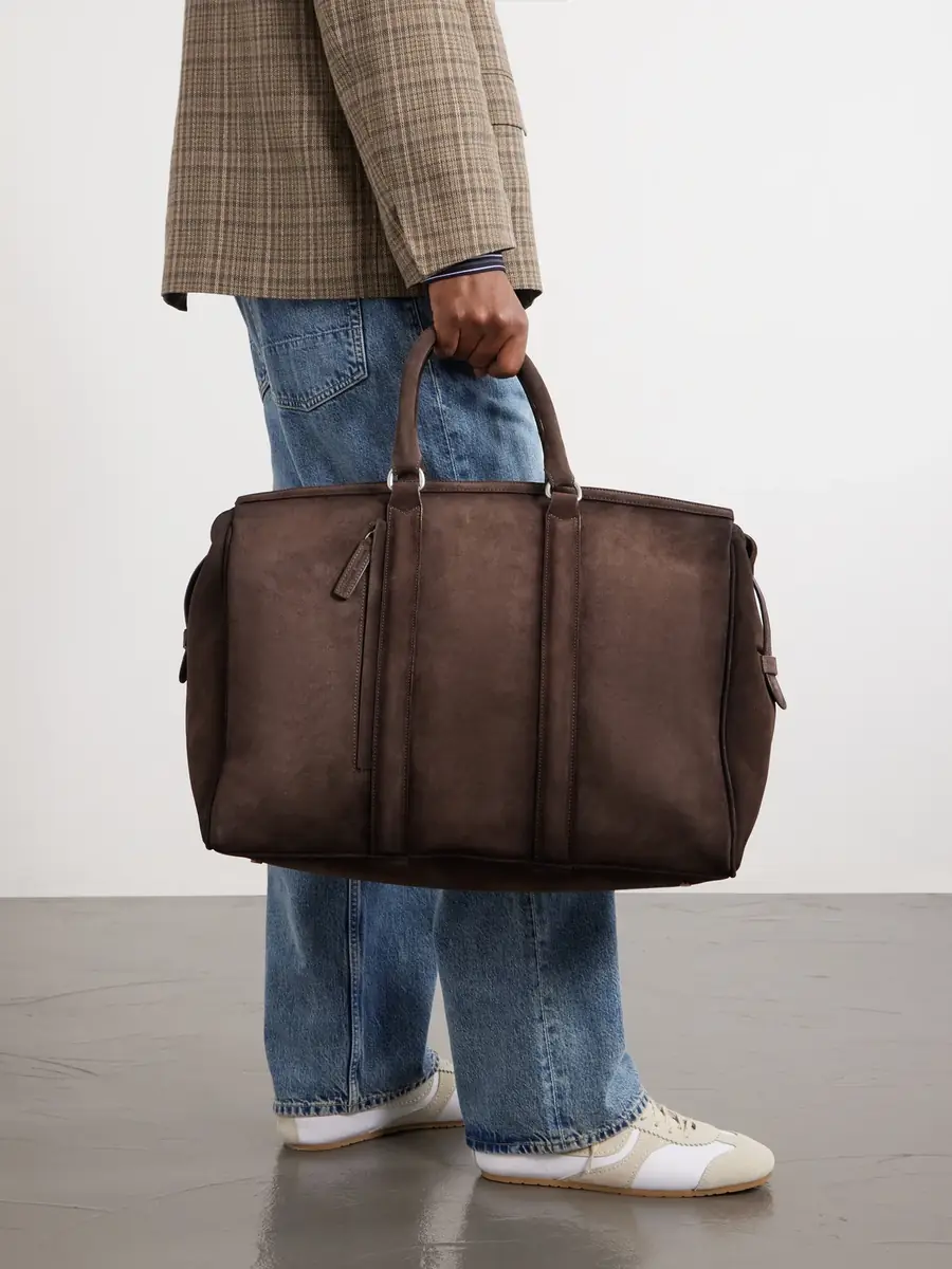 Officine Creative Quentin 009 Suede Weekend Bag - Men | Thumbnail 3 Officine Creative Quentin 009 Suede Weekend Bag - Men | Thumbnail 3