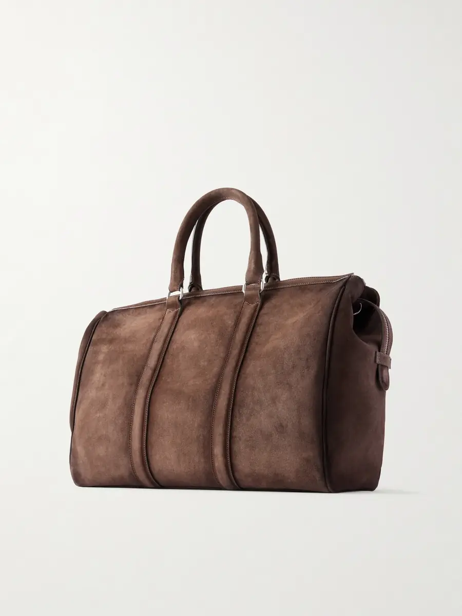 Officine Creative Quentin 009 Suede Weekend Bag - Men | Thumbnail 4 Officine Creative Quentin 009 Suede Weekend Bag - Men | Thumbnail 4