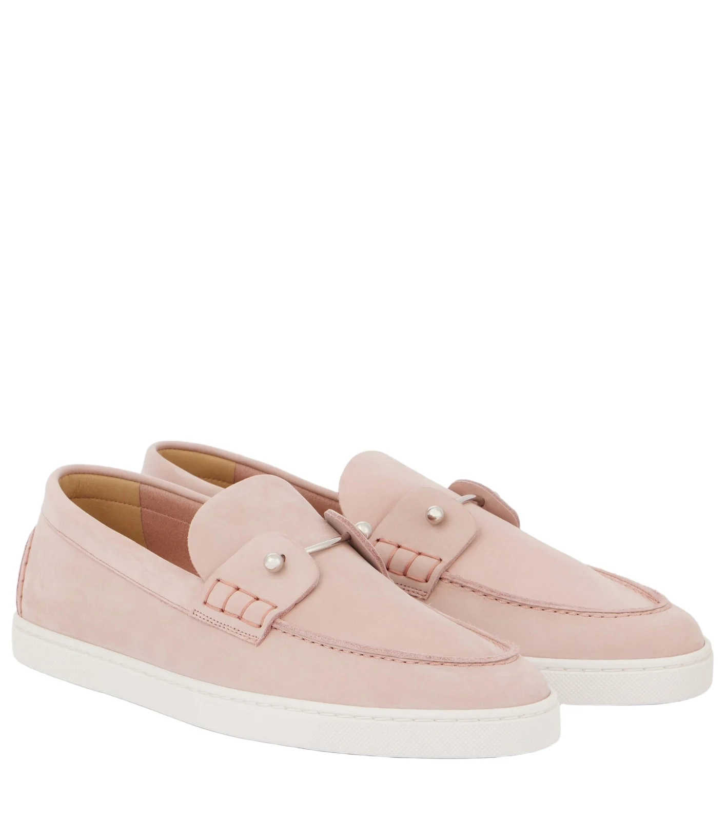 Christian Louboutin Chambeliboat suede slip-on shoes